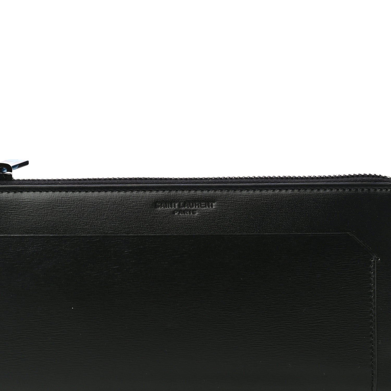 Saint Laurent Calfskin Fragment Zip Around Wallet Black 8 of 10