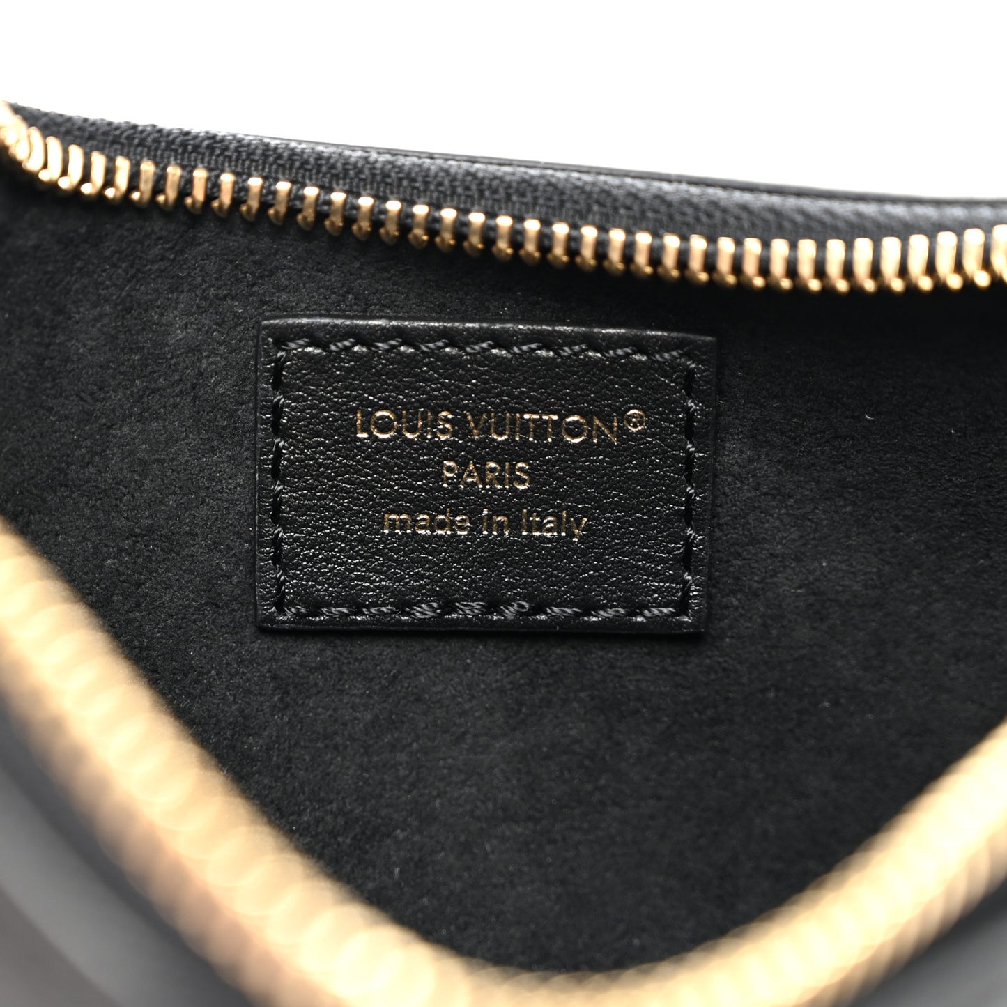 Calfskin LV Bloom Pochette Black