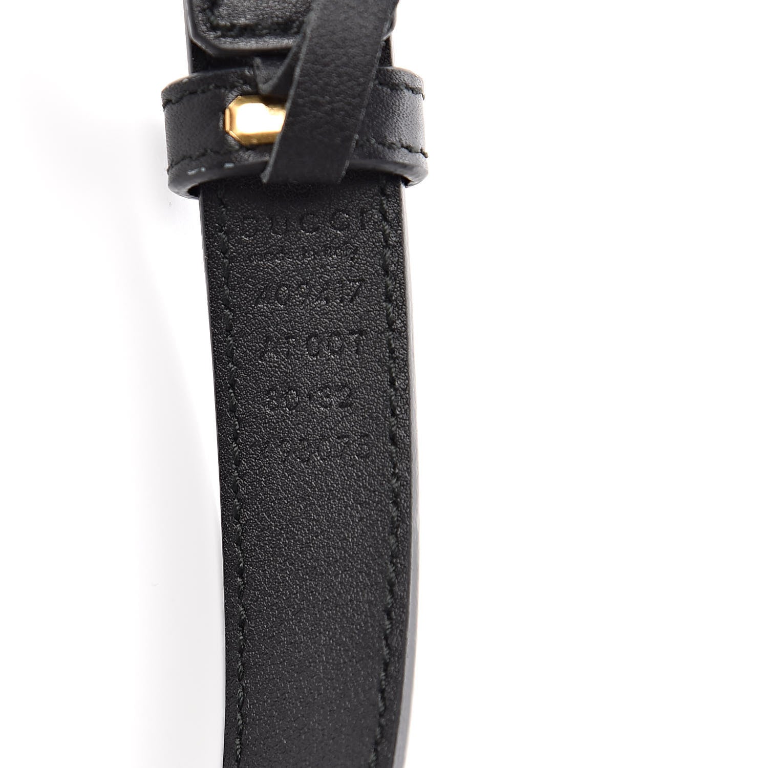 Gucci Calfskin Double G 20mm Belt 80 32 Black 6 of 6