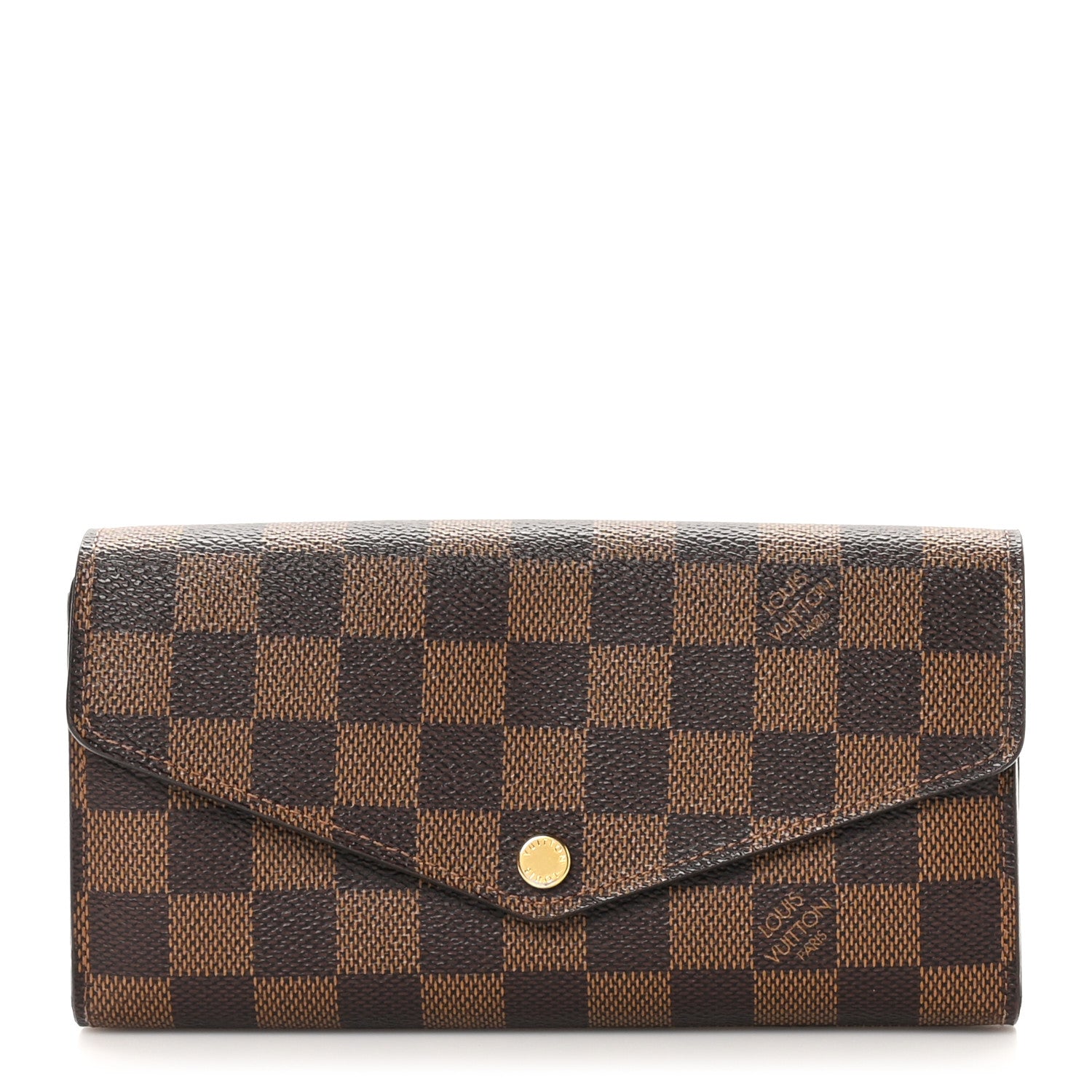 Louis Vuitton Damier Ebene Sarah Wallet NM 1 of 9