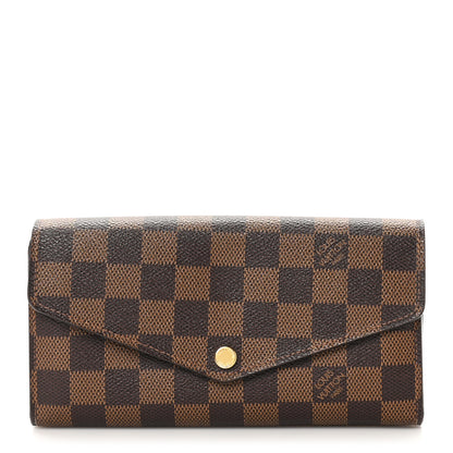Louis Vuitton Damier Ebene Sarah Wallet NM 1 of 9