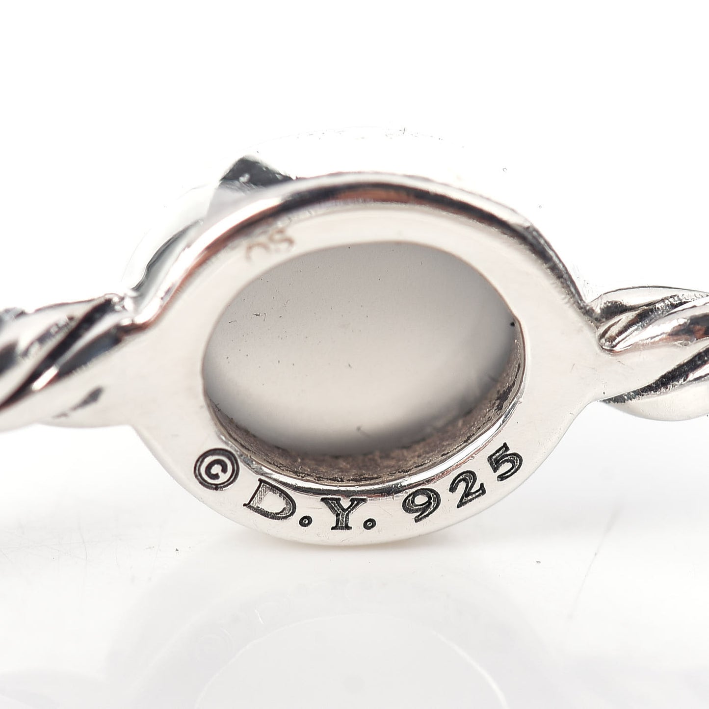 Sterling Silver Moonstone 3mm 4 Station Bangle Bracelet