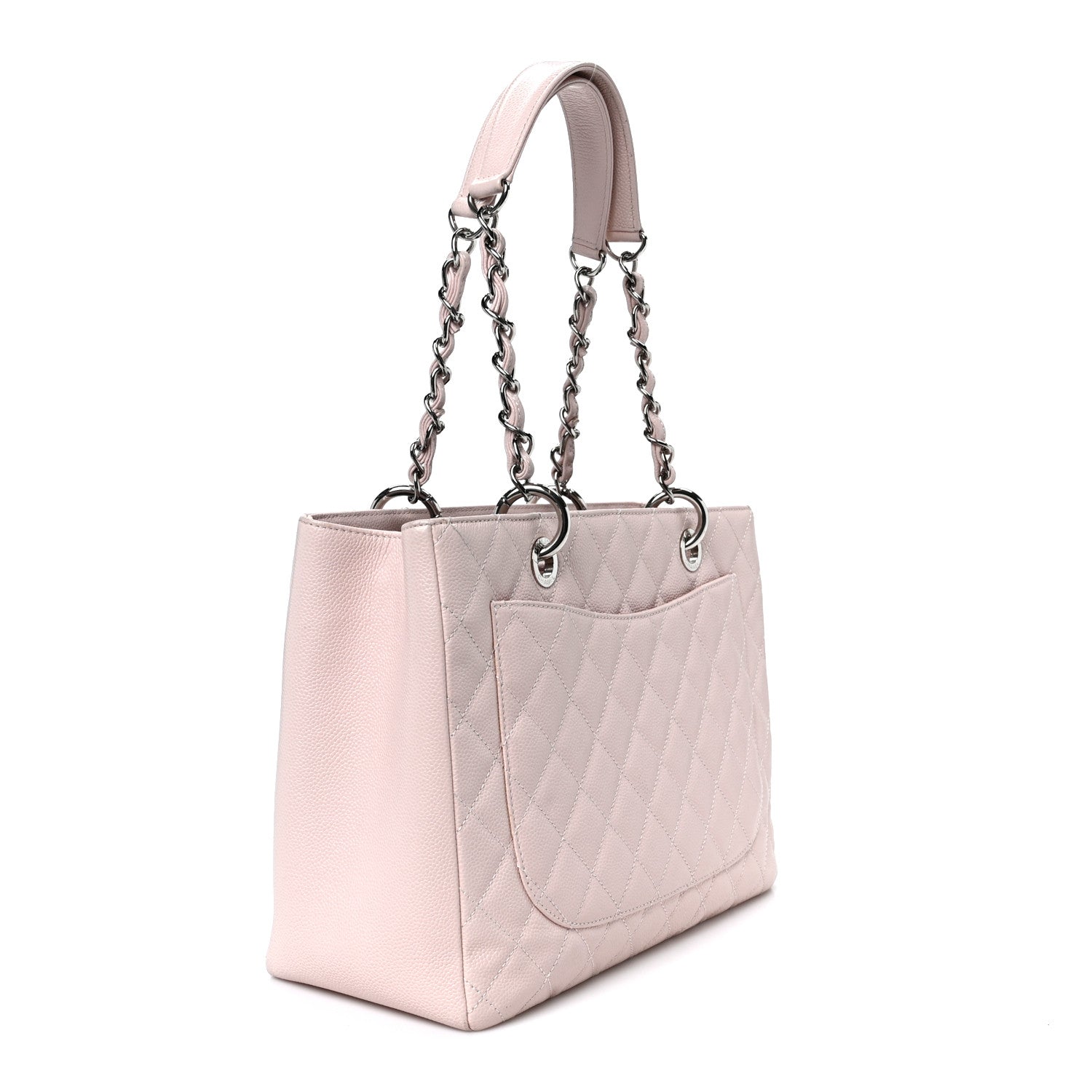 Chanel Caviar Quilted Grand Shopping Tote GST Light Pink 3 of 11