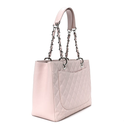 Chanel Caviar Quilted Grand Shopping Tote GST Light Pink 3 of 11