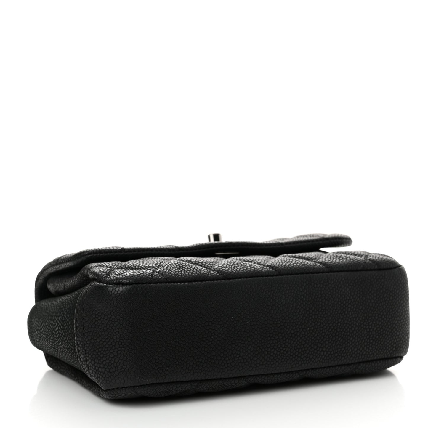 Caviar Quilted Small Lady Pearly Flap Black