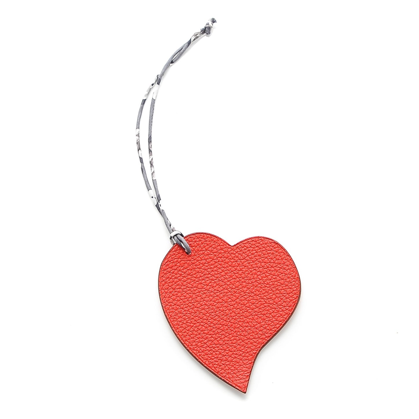 Togo Epsom Petit H Heart Bag Charm Bougainvillea Mangue