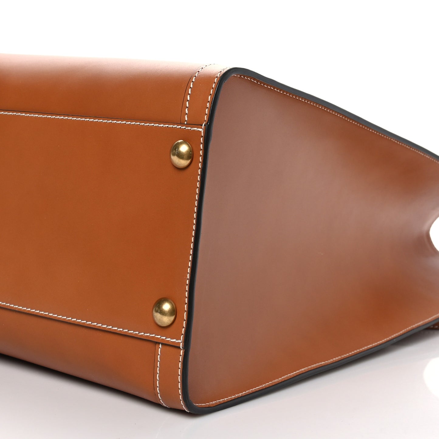 Calfskin Studded Maxi Diana Tote Bag Cuir