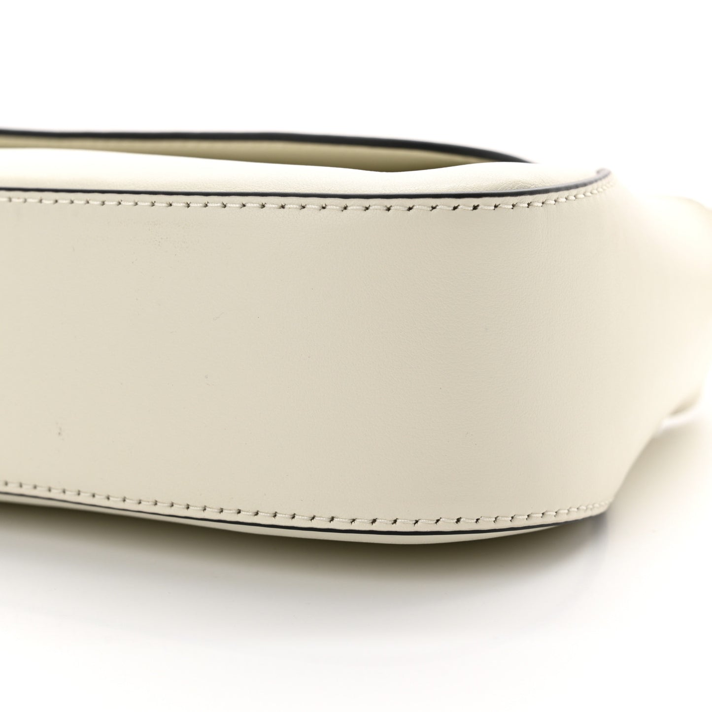 Spazzolato Flap Shoulder Bag White
