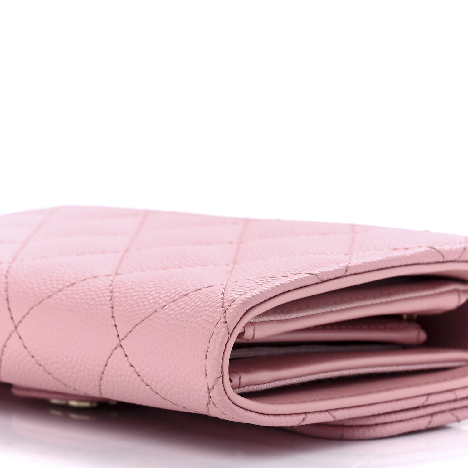 Chanel Caviar Quilted Medium Flap Wallet Pink 12 of 12
