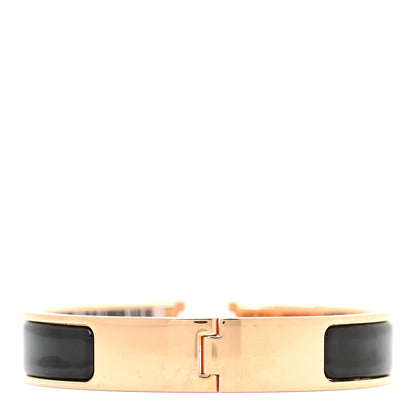 Hermes Enamel Narrow Clic Clac H Bracelet PM Black 3 of 6