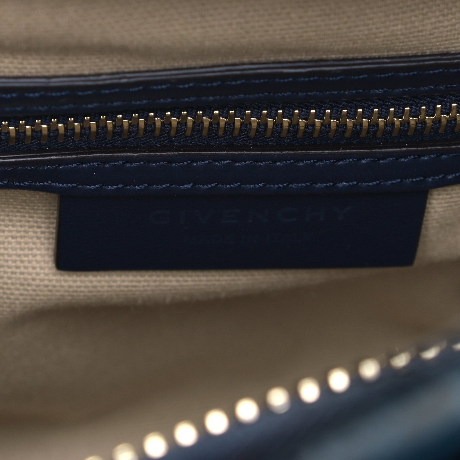 Givenchy Calfskin Crocodile Embossed Mini Antigona Navy 5 of 5
