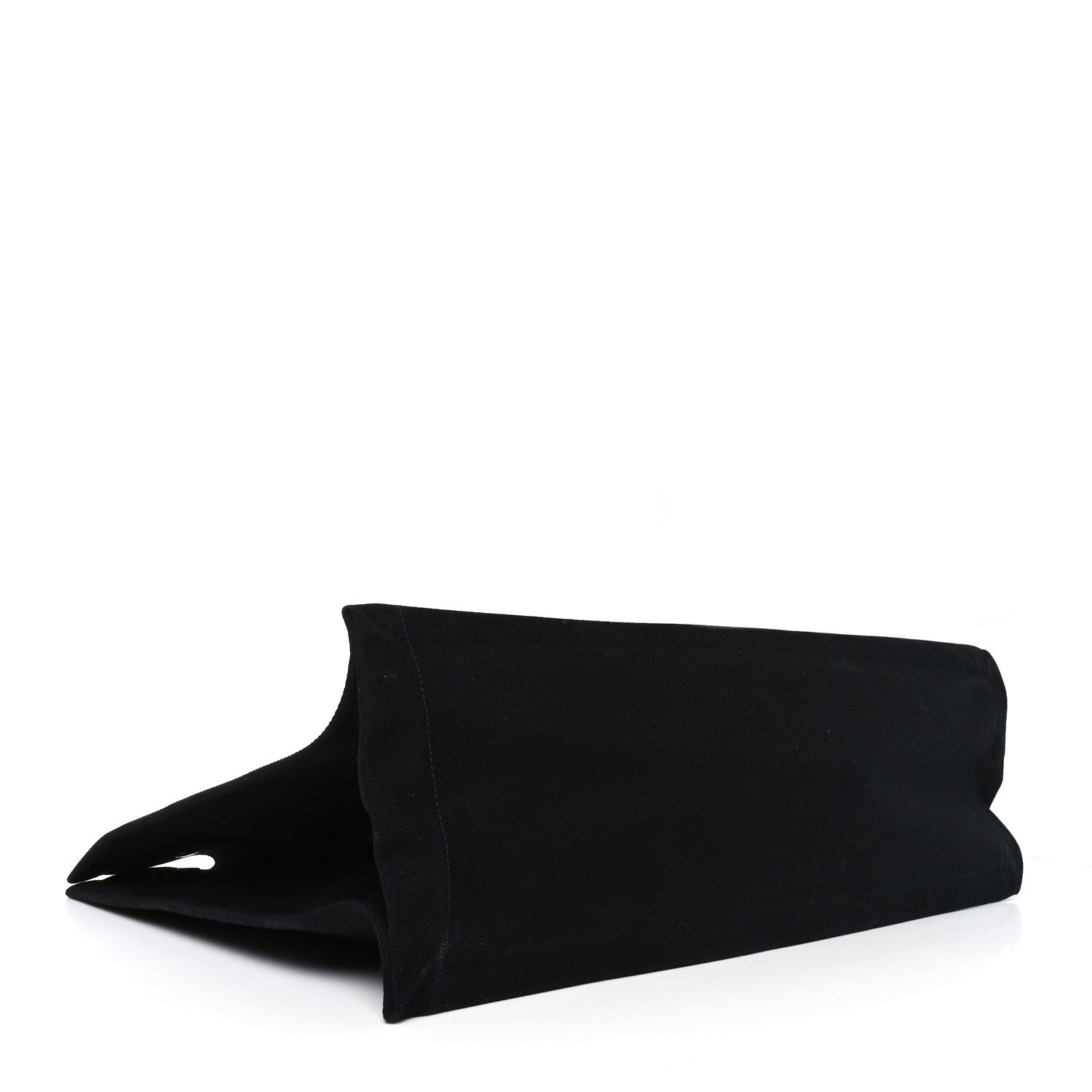 Saint Laurent Linen Calfskin Rive Gauche Tote Black 4 of 10