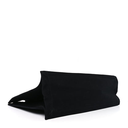 Saint Laurent Linen Calfskin Rive Gauche Tote Black 4 of 10