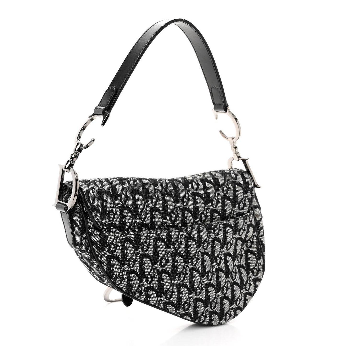 Monogram Saddle Bag Black