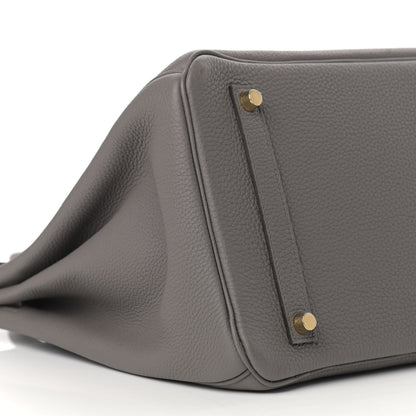Hermes Togo Birkin 35 Etain 9 of 12