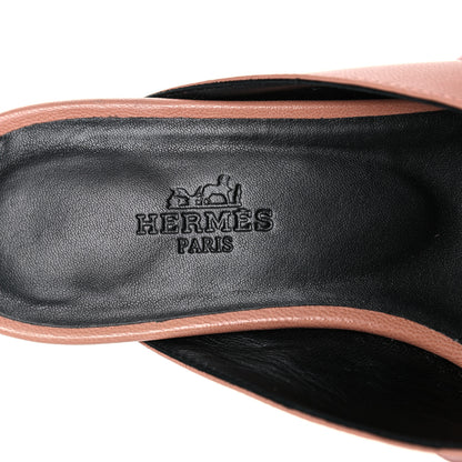 Hermes Goatskin Oz Mules 35.5 Rose Aube 7 of 13
