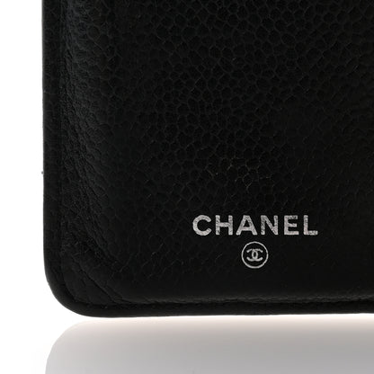 Chanel Caviar Quilted Yen Wallet Black 6 of 9