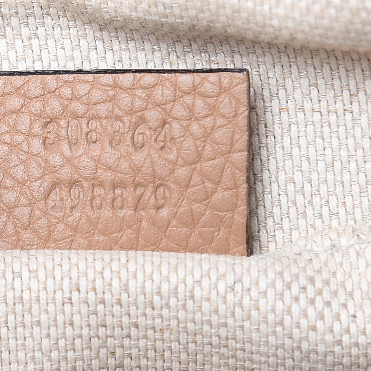 Pebbled Calfskin Small Soho Disco Bag Rose Beige