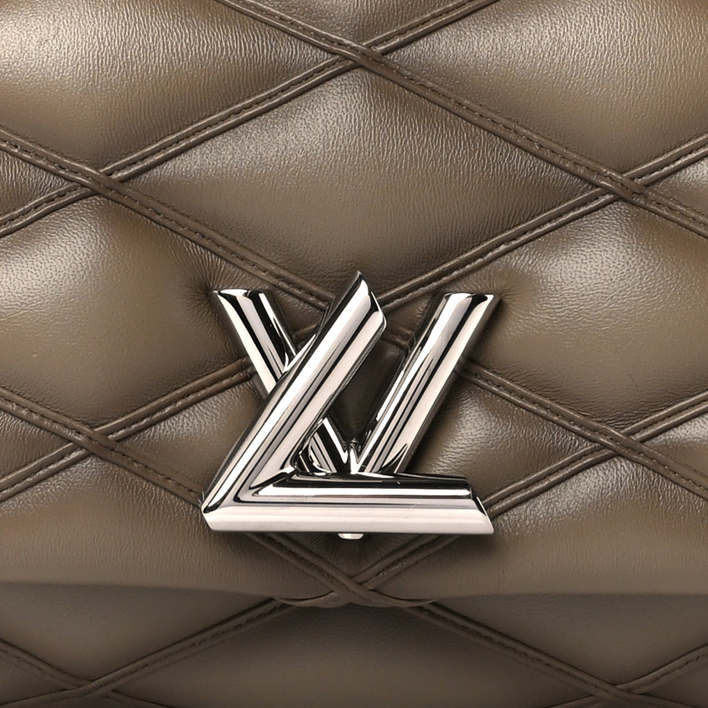 Lambskin Malletage Top Handle GO-14 MM Taupe