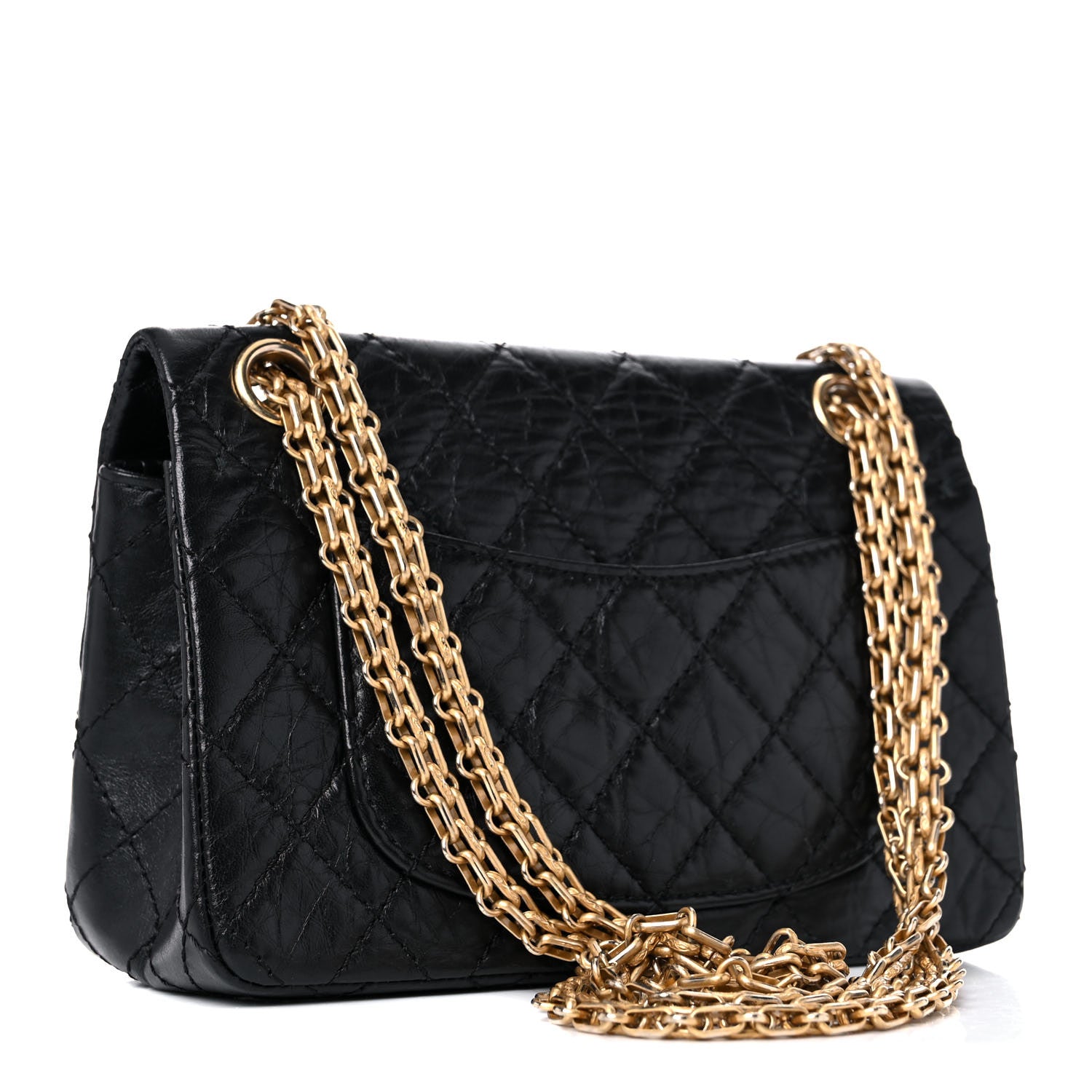 Chanel Aged Calfskin Quilted 2.55 Reissue Mini Flap Black 3 of 13