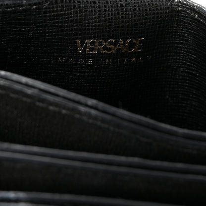 Versace Saffiano Virtus Accordion Wallet Black 6 of 6