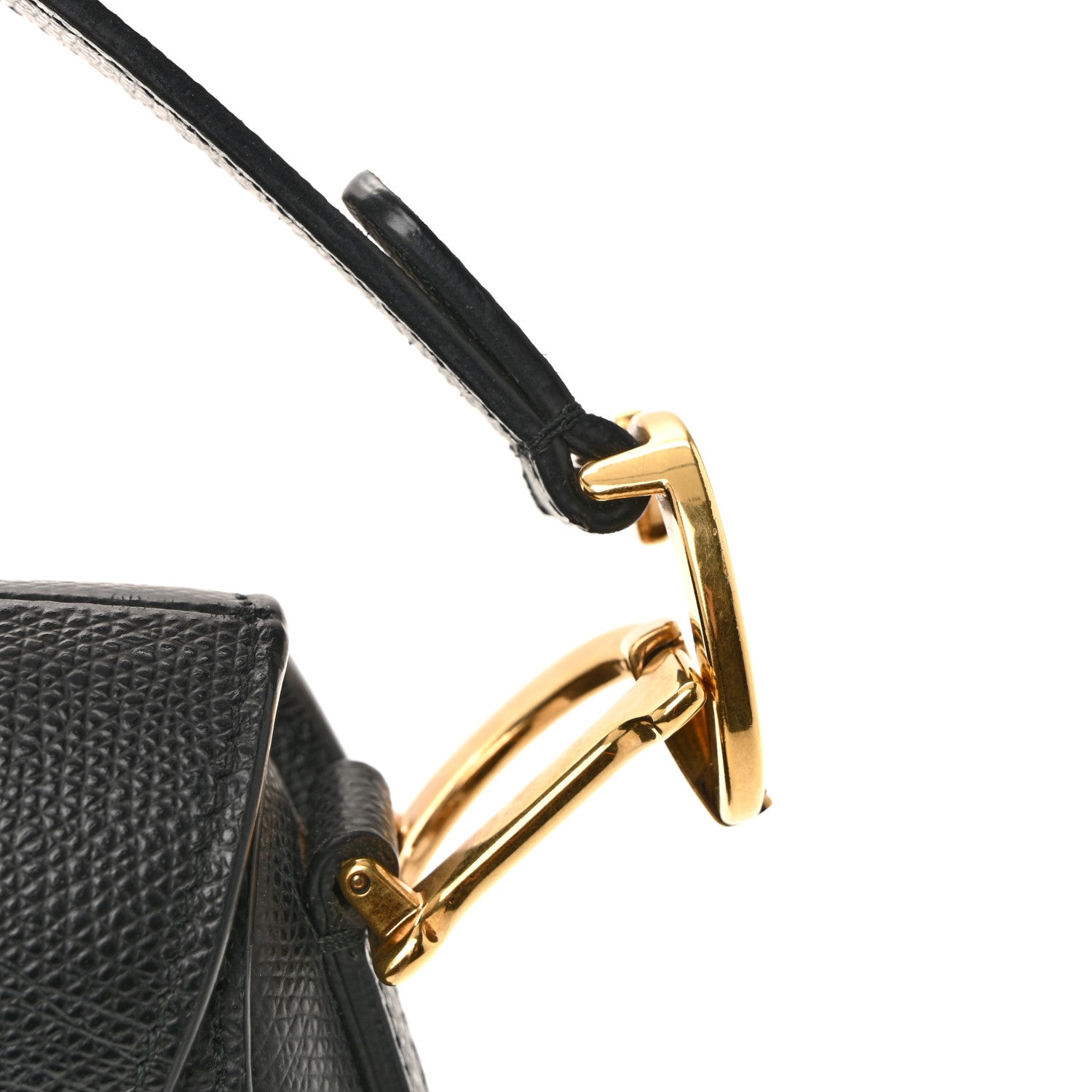 Christian Dior Grained Calfskin Mini Saddle Bag Black 13 of 13