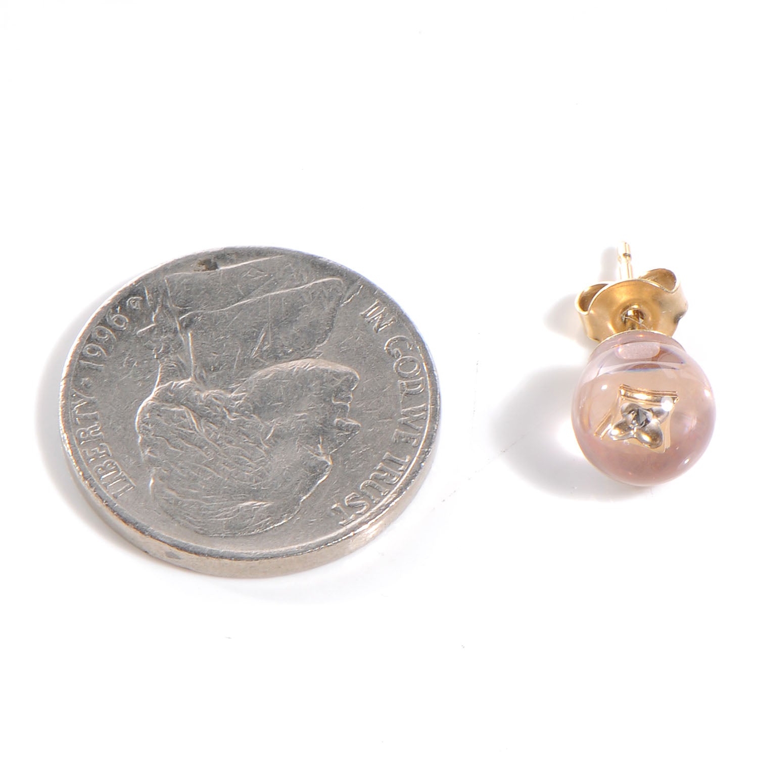 Louis Vuitton Inclusion Stud Set of 2 Pairs Earrings Pink 4 of 5