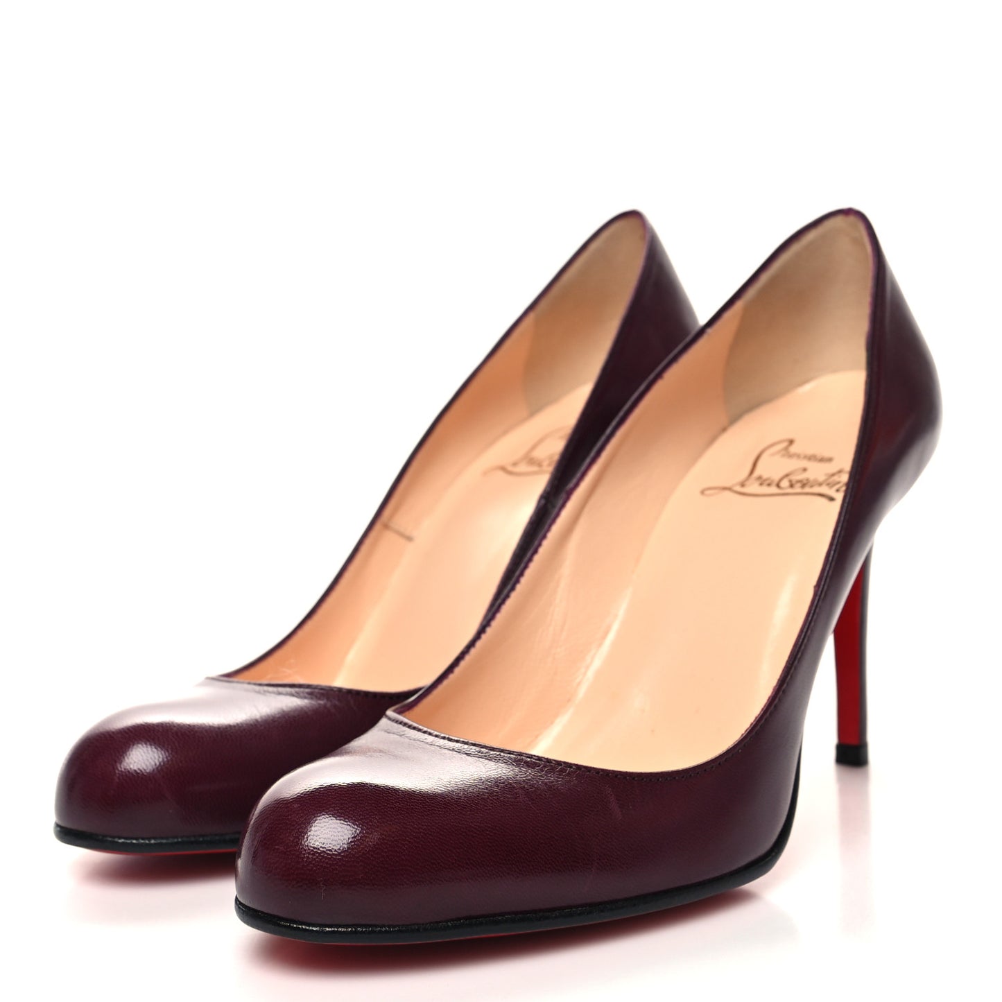 Shiny Nappa Simple 70 Pumps 37.5 Burgundy