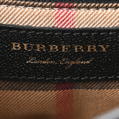 Burberry Soft Grain Calfskin Small Buckle Tote Black 5 of 10