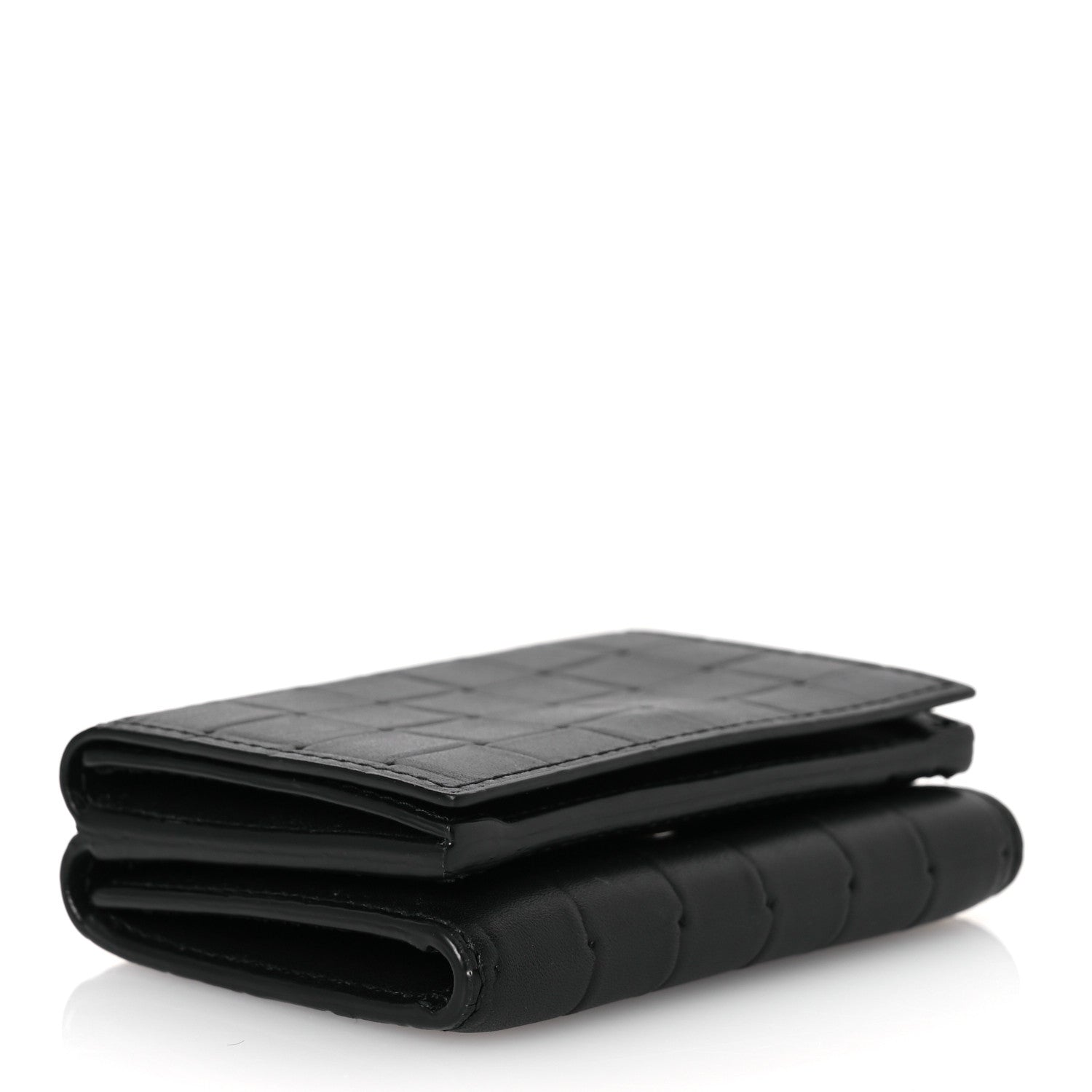 Bottega Veneta Nappa Intrecciato Tri-Fold Wallet Black 4 of 10