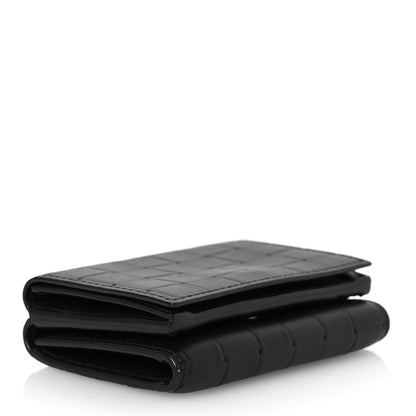 Bottega Veneta Nappa Intrecciato Tri-Fold Wallet Black 4 of 10