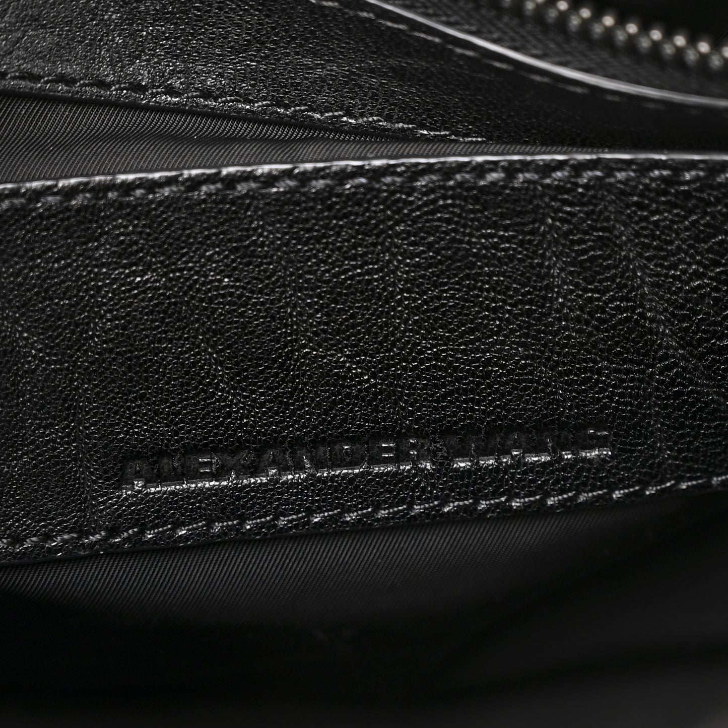 Pebbled Lambskin Rocco Black Silver Hardware