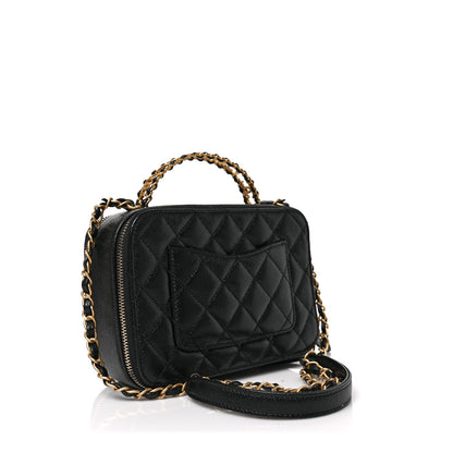 Chanel Caviar Quilted Small Pick Me Up Vanity Case Black 3 of 9