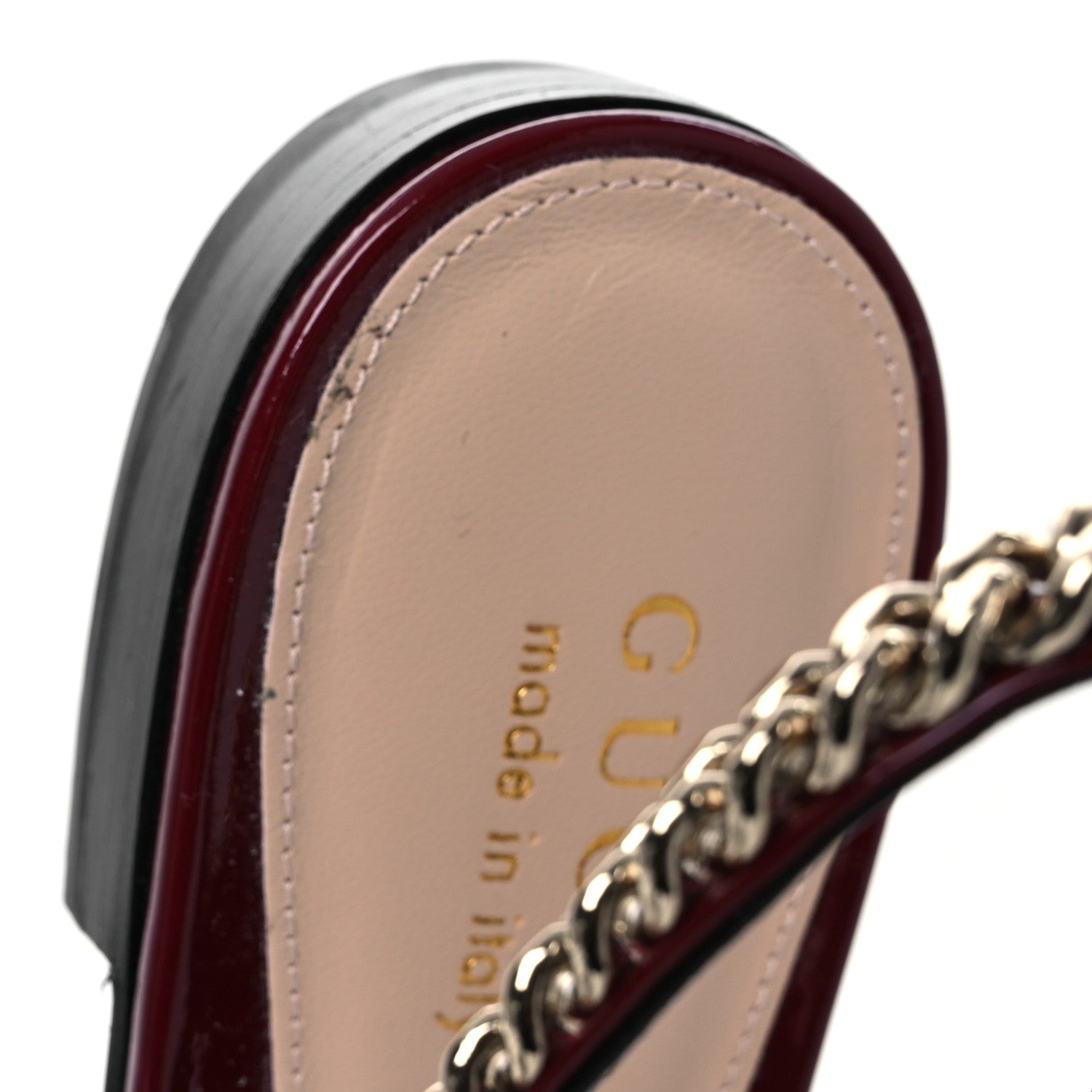 Gucci Patent Signoria Ballet Slingback Ballet Flat 38 Rosso Ancora 12 of 15