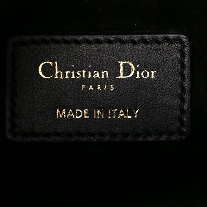 Christian Dior Calfskin Cannage Small Book Tote Black 6 of 11