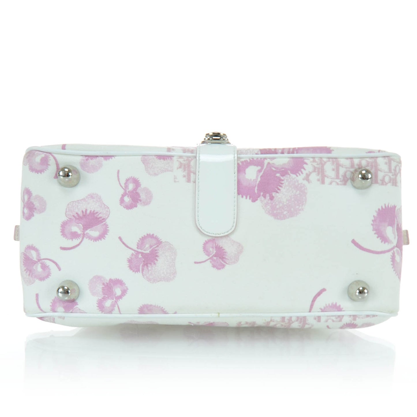 Canvas Monogram Floral Bowler Pink