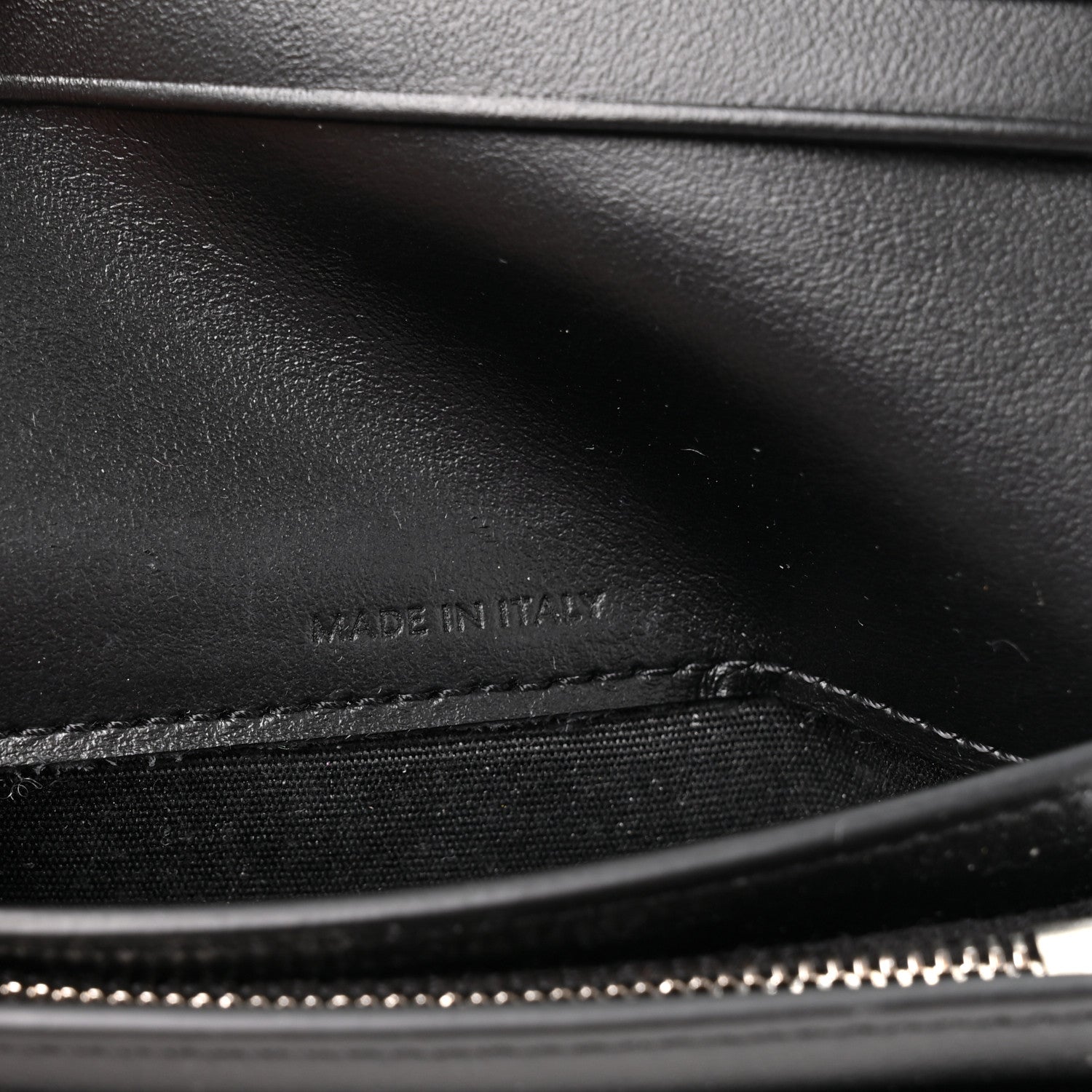 Celine Shiny Calfskin Triomphe Compact Wallet Black 8 of 10