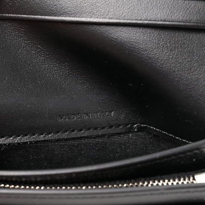 Celine Shiny Calfskin Triomphe Compact Wallet Black 8 of 10