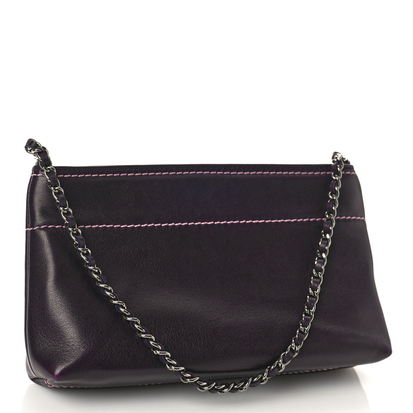 Lambskin Lax Pochette Dark Purple