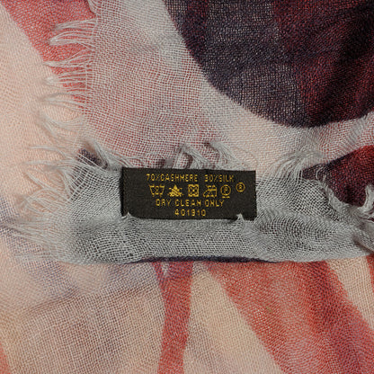 Louis Vuitton Retna Cashmere Silk Scarf Grey 6 of 7