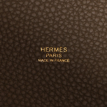 Hermes Taurillon Clemence Picotin Lock 22 MM Etoupe 6 of 11
