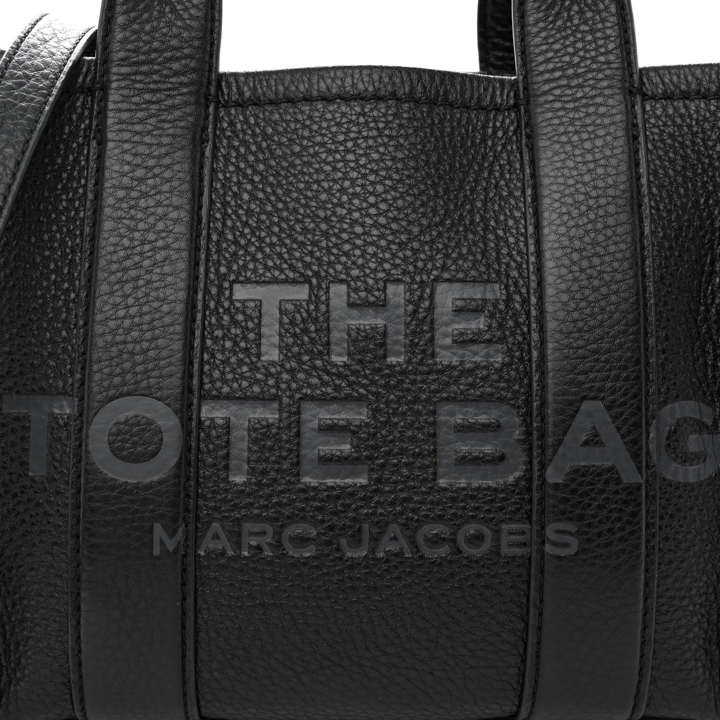 Grained Calfskin Small The Tote Bag Black