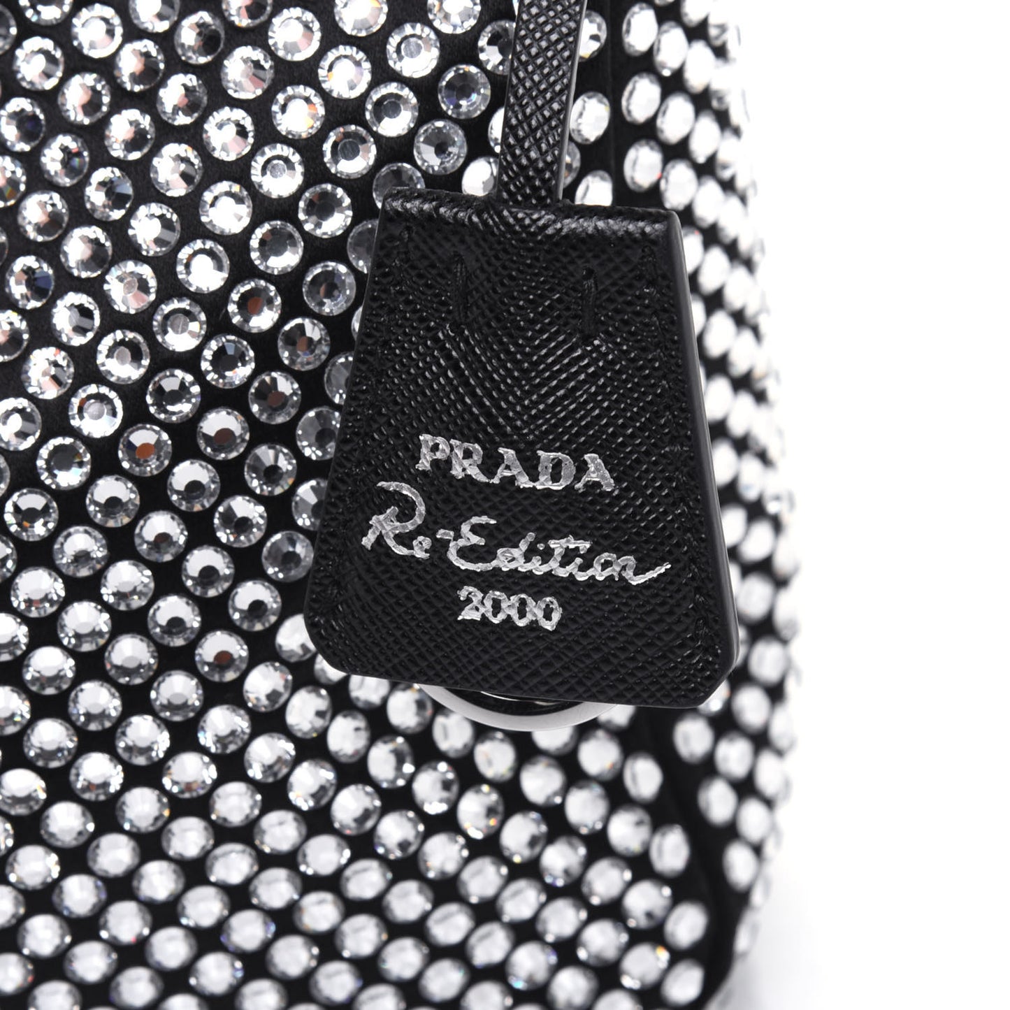 Satin Crystal Mini Re-Edition 2000 Bag Cristal