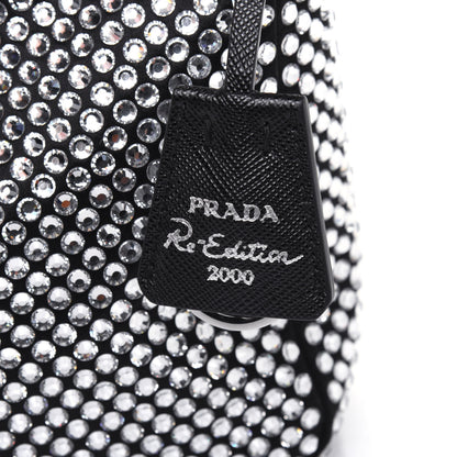 Prada Satin Crystal Mini Re-Edition 2000 Bag Cristal 10 of 11