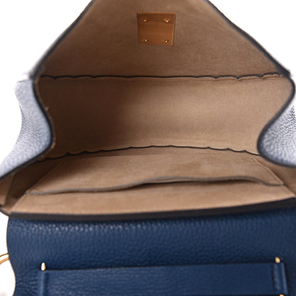 Chloe Grained Lambskin Drew Shoulder Bag Factory Blue 6 of 10