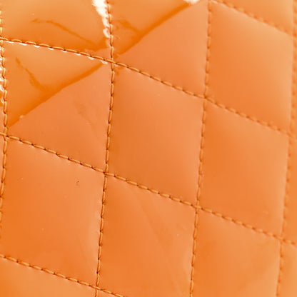 Chanel Patent Quilted Extra Mini Rectangular Flap Orange 13 of 13