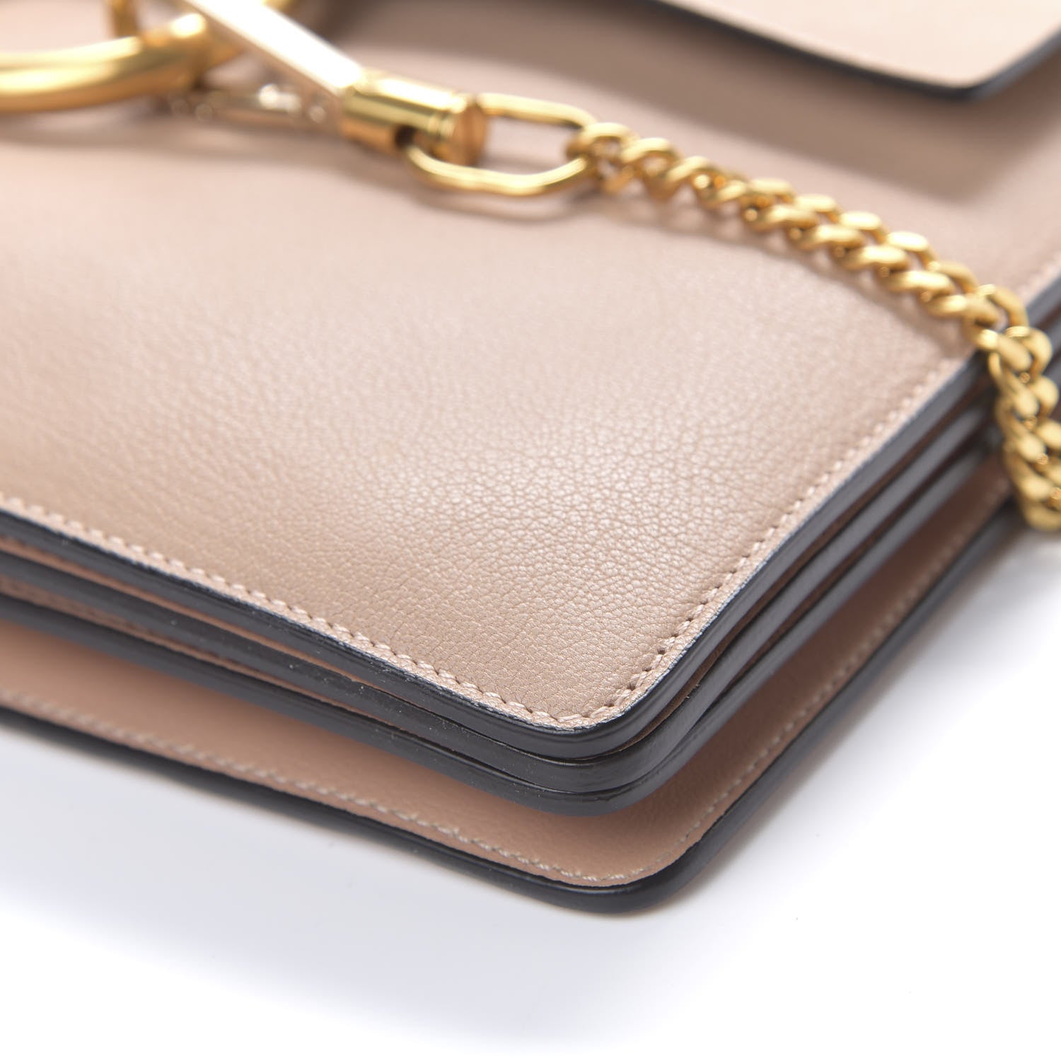 Chloe Calfskin Medium Faye Shoulder Bag Biscotti Beige 7 of 8