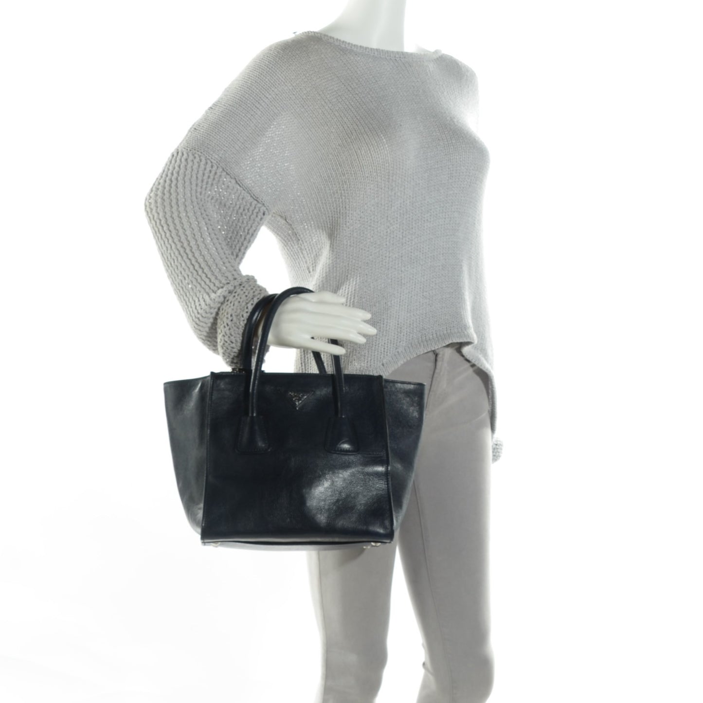 Glace Calf Twin Pocket Tote Baltico