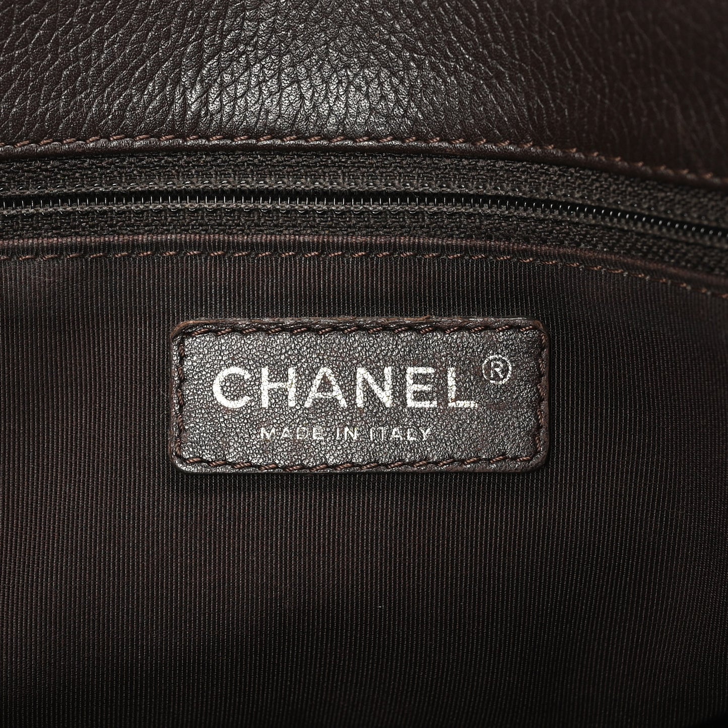 Calfskin Cerf Executive Shopper Tote Brown
