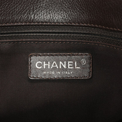 Chanel Calfskin Cerf Executive Shopper Tote Brown 7 of 12